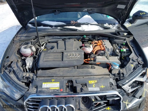 2016 Audi A3 e-tron Premium Plus with VIN WAUTPBFF8GA050534, listed as a IAAI auction lot 41378962 with 104,975 mi miles. Bid and sale history available at carsss.com. Image 10.