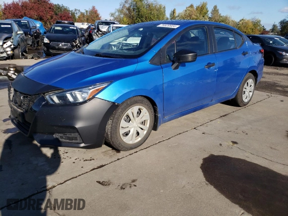 2020 Nissan Versa S with VIN 3N1CN8DV4LL822054, listed as a Copart auction lot 76609904 with 39,799 mi miles and Salvage Title. Bid and sale history available at carsss.com. Image 1.