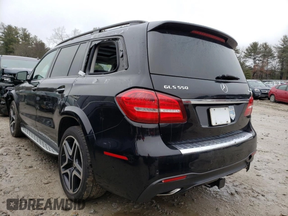 2018 Mercedes-Benz GLS with VIN 4JGDF7DE6JA999228, listed as a Copart auction lot 73641152 with 81,041 mi miles. Bid and sale history available at carsss.com. Image 2.