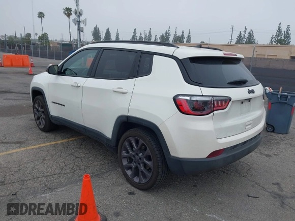 2021 Jeep Compass 80th Anniversary with VIN 3C4NJCEB4MT577055, listed as a IAAI auction lot 41847664 with 106,135 mi miles and . Bid and sale history available at carsss.com. Image 3.