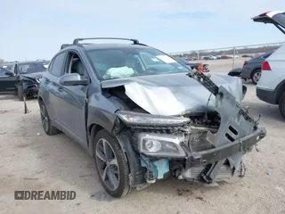 2021 Hyundai Kona Limited with VIN KM8K33A5XMU713252, listed as a IAAI auction lot 41367697 with 42,991 mi miles. Bid and sale history available at carsss.com. Image 1.