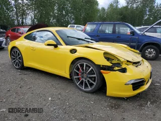 2012 Porsche 911 991 Carrera S with VIN WP0AB2A91CS121555, listed as a Copart auction lot 51941954 with 21,256 mi miles and Salvage Title. Bid and sale history available at carsss.com. Image 4.