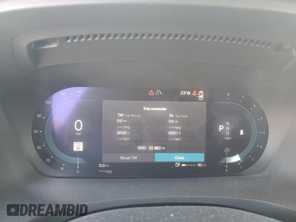 2023 Volvo V90 Ultimate with VIN YV4062NC6P1165114, listed as a Copart auction lot 45105885 with 26,962 mi miles and Salvage title. Bid and sale history available at DreamBid. Image 9.