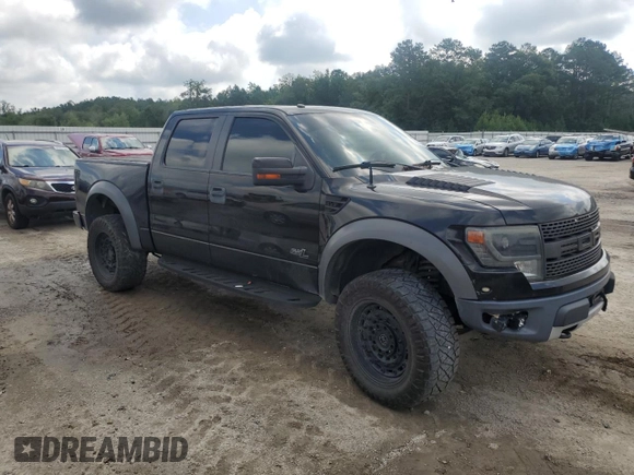 2014 Ford F-150 SVT Raptor with VIN 1FTFW1R60EFB24554, listed as a Copart auction lot 60259144 with 181,027 mi miles and Salvage Title. Bid and sale history available at carsss.com. Image 4.