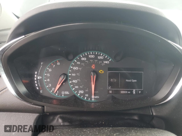 2019 Chevrolet Trax LT with VIN 3GNCJPSB8KL172033, listed as a Copart auction lot 48250125 with 98,956 mi miles and Salvage Title. Bid and sale history available at carsss.com. Image 9.