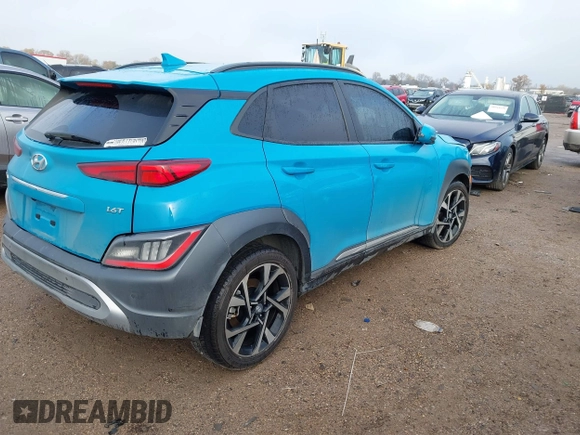 2023 Hyundai Kona Limited with VIN KM8K53A30PU981322, listed as a IAAI auction lot 41051511 with 41,003 mi miles. Bid and sale history available at carsss.com. Image 4.