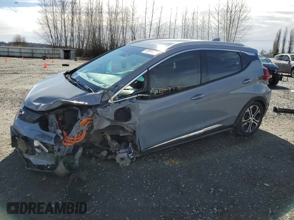 2020 Chevrolet Bolt EV Premier z VIN 1G1FZ6S07L4119587, wystawiony jako Copart lot #50548155 z przebiegiem 21 136 mil mil oraz Szkody całkowita. Historia ofert i sprzedaży dostępna na DreamBid. Obrazek 1.