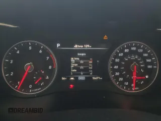 2019 Genesis G70 3.3T Advanced with VIN KMTG34LE2KU016914, listed as a Copart auction lot 51551635 with 56,671 mi miles and Salvage Title. Bid and sale history available at carsss.com. Image 9.