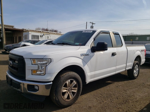 2015 Ford F-150 XLT with VIN 1FTFX1EF6FKF08396, listed as a Copart auction lot 53874515 with 125,740 mi miles and Salvage Title. Bid and sale history available at carsss.com. Image 1.