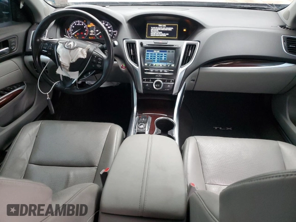 2016 Acura TLX Advance with VIN 19UUB3F74GA000641, listed as a Copart auction lot 55350555 with 135,221 mi miles and Salvage title. Bid and sale history available at DreamBid. Image 8.
