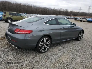 2017 Mercedes-Benz C 300 with VIN WDDWJ4JB3HF444647, listed as a Copart auction lot 47061125 with 48,172 mi miles and Salvage Title. Bid and sale history available at carsss.com. Image 3.
