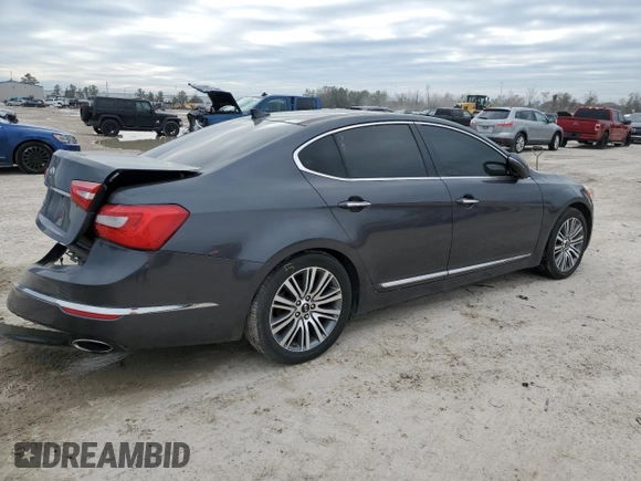 2016 Kia Cadenza Premium with VIN KNALN4D76G5221688, listed as a Copart auction lot 87072754 with 178,914 mi miles and Salvage Title. Bid and sale history available at carsss.com. Image 3.