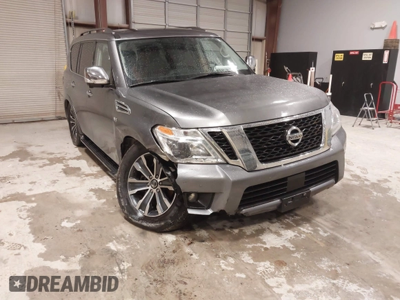 2020 Nissan Armada SL with VIN JN8AY2NC4L9619782, listed as a IAAI auction lot 41554399 with 137,306 mi miles. Bid and sale history available at carsss.com. Image 6.