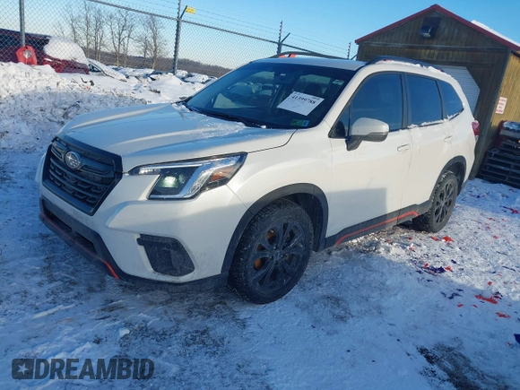 2022 Subaru Forester Sport with VIN JF2SKAJC5NH429890, listed as a IAAI auction lot 41399788 with 66,358 mi miles. Bid and sale history available at carsss.com. Image 18.