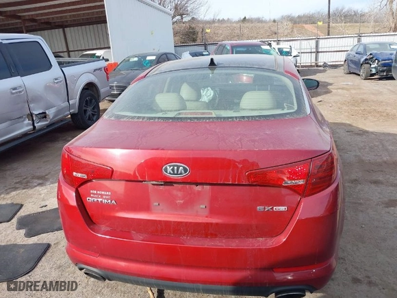 2011 Kia Optima EX with VIN KNAGN4A74B5057825, listed as a IAAI auction lot 41423999 with 1 mi miles. Bid and sale history available at carsss.com. Image 15.