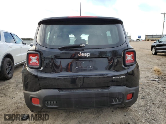 2017 Jeep Renegade Sport with VIN ZACCJAAB2HPF07830, listed as a Copart auction lot 49964105 with 128,273 mi miles and Salvage Title. Bid and sale history available at DreamBid. Image 6.