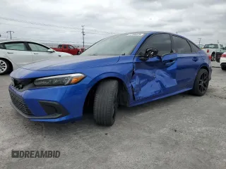 2022 Honda Civic Si with VIN 2HGFE1E51NH471195, listed as a Copart auction lot 53160375 with 26,032 mi miles and Salvage Title. Bid and sale history available at DreamBid. Image 1.