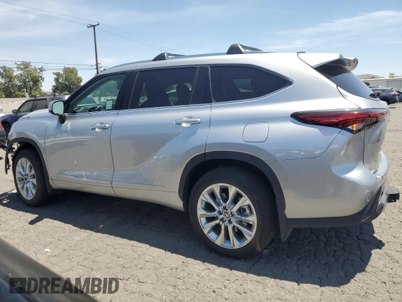 2023 Toyota Highlander Hybrid Limited with VIN 5TDXBRCH4PS575885, listed as a Copart auction lot 64304345 with 15,633 mi miles and Salvage title. Bid and sale history available at DreamBid. Image 2.