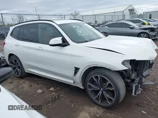 2020 BMW X3 M Competition with VIN 5YMTS0C03LLT10754, listed as a IAAI auction lot 42021685 with 48,768 mi miles. Bid and sale history available at carsss.com. Image 13.