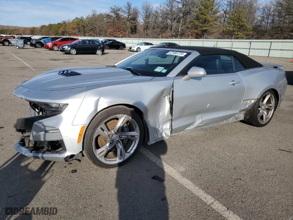 2019 Chevrolet Camaro 2SS with VIN 1G1FH3D72K0116176, listed as a Copart auction lot 87466724 with 58,123 mi miles and Salvage Title. Bid and sale history available at carsss.com. Image 1.
