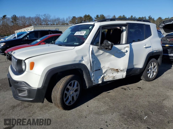 2017 Jeep Renegade Latitude z VIN ZACCJBBB7HPE44129, wystawiony jako Copart lot #87890925 z przebiegiem 73 674 mil mil oraz Szkoda całkowita • Salvage title. Historia ofert i sprzedaży dostępna na DreamBid. Obrazek 1.