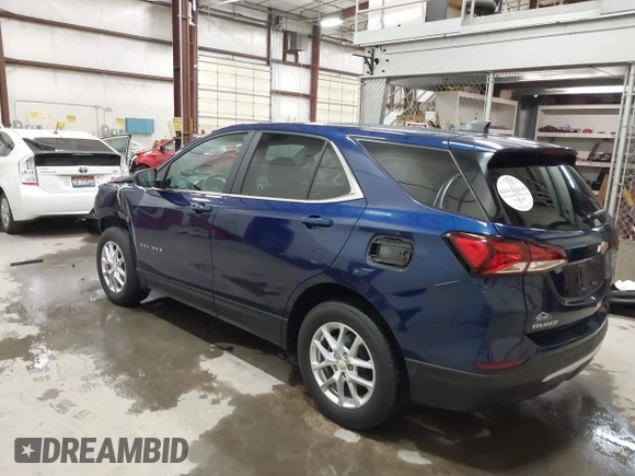 2022 Chevrolet Equinox LT with VIN 3GNAXUEV0NL223572, listed as a IAAI auction lot 42002502 with 20,170 mi miles and . Bid and sale history available at DreamBid. Image 3.