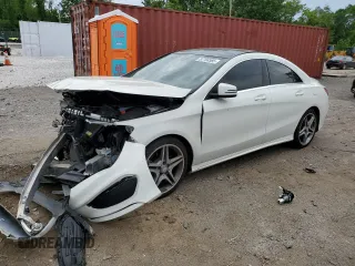2014 Mercedes-Benz CLA 250 with VIN WDDSJ4GB3EN124980, listed as a Copart auction lot 57704585 with 86,643 mi miles and Salvage title. Bid and sale history available at DreamBid. Image 1.