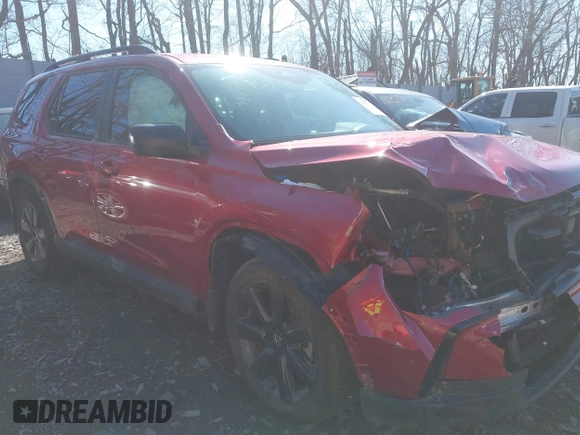 2025 Honda Pilot Sport z VIN 5FNYG1H3XSB008811, wystawiony jako IAAI lot #41842737 z przebiegiem 10 435 mil mil oraz . Historia ofert i sprzedaży dostępna na DreamBid. Obrazek 1.