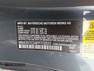 2015 BMW 4 Series 428i with VIN WBA3V7C54FP772531, listed as a IAAI auction lot 41487899 with 90,893 mi miles. Bid and sale history available at carsss.com. Image 9.