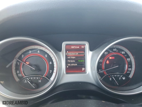 2013 Dodge Journey SXT with VIN 3C4PDCBB3DT565788, listed as a Copart auction lot 50031215 with 156,714 mi miles and Salvage Title. Bid and sale history available at carsss.com. Image 9.