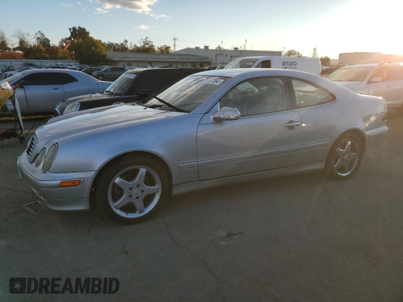 2002 Mercedes-Benz CLK 320/430 with VIN WDBLJ65G62T107394, listed as a Copart auction lot 81187064 with 180,051 mi miles and Salvage Title. Bid and sale history available at DreamBid. Image 1.