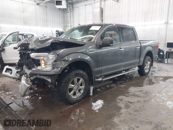 2018 Ford F-150 XL with VIN 1FTEW1E53JKF58493, listed as a IAAI auction lot 41517438 with 159,483 mi miles. Bid and sale history available at carsss.com. Image 18.