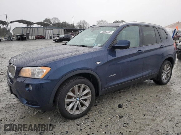 2014 BMW X3 xDrive28i with VIN 5UXWX9C50E0D34295, listed as a Copart auction lot 48472895 with 63,802 mi miles and Salvage Title. Bid and sale history available at DreamBid. Image 1.