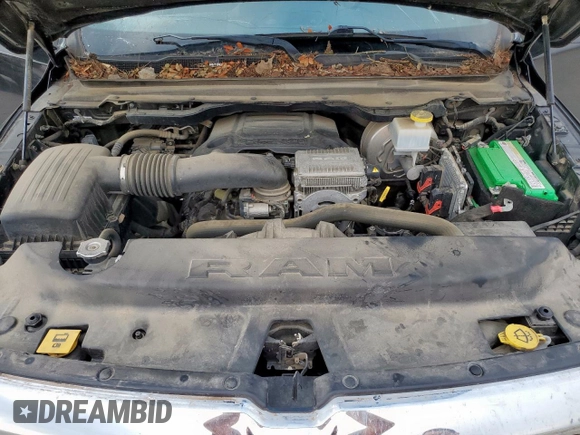 2021 Ram 1500 Lone Star with VIN 1C6RREFT4MN661316, listed as a Copart auction lot 61218605 with 61,672 mi miles and Salvage title. Bid and sale history available at DreamBid. Image 11.