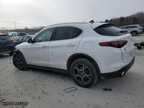 2018 Alfa Romeo Stelvio Ti with VIN ZASFAKBN8J7B87421, listed as a Copart auction lot 87905535 with 91,041 mi miles and Salvage Title. Bid and sale history available at carsss.com. Image 2.