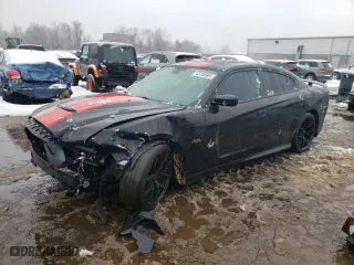 2012 Dodge Charger SRT8 with VIN 2C3CDXEJ5CH270082, listed as a Copart auction lot 53375275 with 213,799 mi miles and Salvage Title. Bid and sale history available at carsss.com. Image 1.