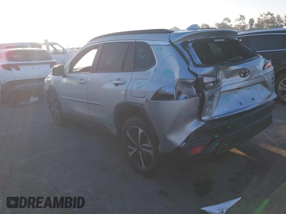 2024 Toyota Corolla Cross Hybrid S with VIN 7MUFBABG3RV042764, listed as a IAAI auction lot 41631118 with 12,718 mi miles and . Bid and sale history available at DreamBid. Image 3.