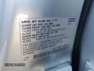 2024 Audi SQ8 Premium Plus z VIN WA1AWBF18RD002531, wystawiony jako Copart lot #89172615 z przebiegiem 2 978 mil mil oraz Szkoda całkowita • Salvage title. Historia ofert i sprzedaży dostępna na DreamBid. Obrazek 15.