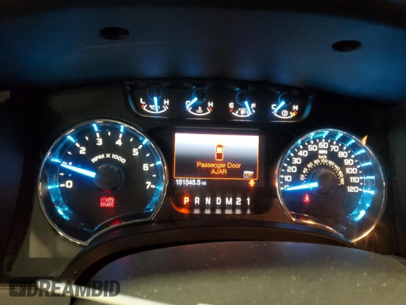 2013 Ford F-150 XL with VIN 1FTFW1EF1DKF18124, listed as a Copart auction lot 59978075 with 151,545 mi miles and Salvage title. Bid and sale history available at DreamBid. Image 9.