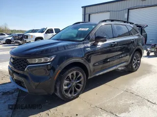 2021 Kia Sorento SX Prestige X-Line z VIN 5XYRKDLFXMG011001, wystawiony jako Copart lot #53874995 z przebiegiem 61 575 mil mil oraz Szkoda całkowita • Salvage title. Historia ofert i sprzedaży dostępna na DreamBid. Obrazek 1.