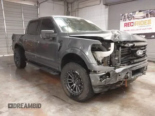 2024 Ford F-150 XLT with VIN 1FTEW3LP6RKD58669, listed as a IAAI auction lot 41394262 with 34,805 mi miles. Bid and sale history available at carsss.com. Image 1.
