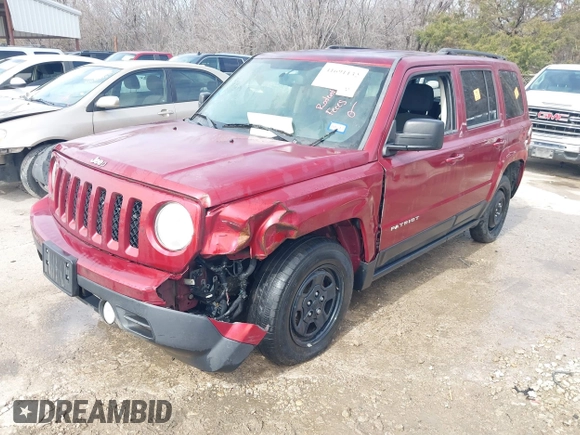 2015 Jeep Patriot Sport with VIN 1C4NJPBB3FD361332, listed as a IAAI auction lot 41691132 with Not Provided miles. Bid and sale history available at carsss.com. Image 2.
