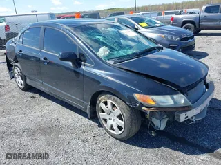 2007 Honda Civic Sdn LX with VIN 1HGFA16577L134935, listed as a IAAI auction lot 41975087 with 255,338 mi miles. Bid and sale history available at carsss.com. Image 1.