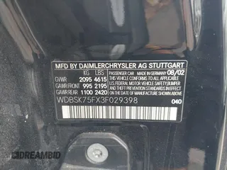 2003 Mercedes-Benz SL 500 z VIN WDBSK75FX3F029398, wystawiony jako IAAI lot #42289295 z przebiegiem Nie podano mil oraz . Historia ofert i sprzedaży dostępna na DreamBid. Obrazek 9.
