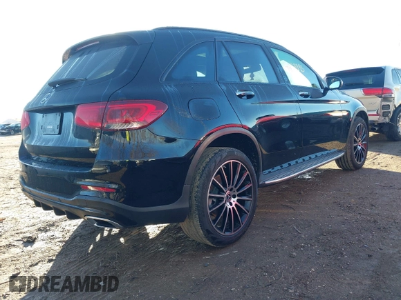 2020 Mercedes-Benz GLC 300 with VIN W1N0G8DB5LV261601, listed as a IAAI auction lot 41123293 with 51,704 mi miles and . Bid and sale history available at DreamBid. Image 4.