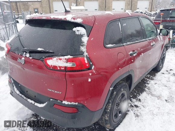 2017 Jeep Cherokee Sport with VIN 1C4PJMAB1HD225079, listed as a IAAI auction lot 40998022 with 128,690 mi miles and . Bid and sale history available at DreamBid. Image 4.