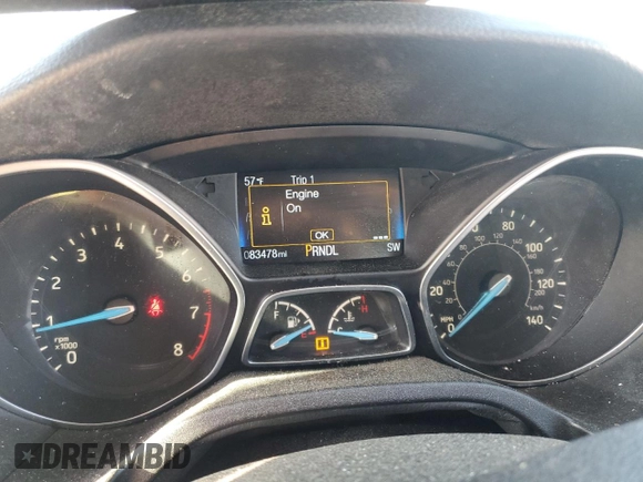 2016 Ford Focus SE with VIN 1FADP3F29GL249466, listed as a Copart auction lot 49906635 with 83,478 mi miles and Salvage Title. Bid and sale history available at carsss.com. Image 9.