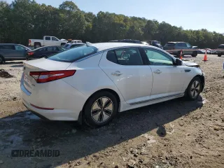 2013 Kia Optima Hybrid LX with VIN KNAGM4AD4D5055441, listed as a Copart auction lot 75596124 with 129,091 mi miles and Salvage Title. Bid and sale history available at carsss.com. Image 3.