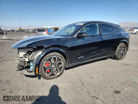 2023 Ford Mustang Mach-E GT z VIN 3FMTK4SE6PMA61931, wystawiony jako Copart lot #62026605 z przebiegiem 15 265 mil mil oraz Szkoda całkowita • Salvage title. Historia ofert i sprzedaży dostępna na DreamBid. Obrazek 1.