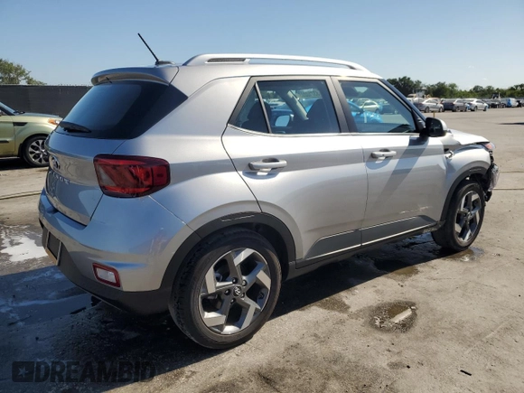 2024 Hyundai Venue Limited with VIN KMHRC8A30RU306560, listed as a Copart auction lot 53710235 with 8,506 mi miles and Salvage title. Bid and sale history available at DreamBid. Image 3.